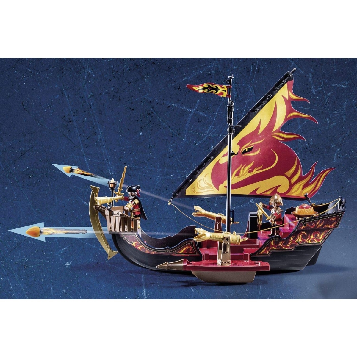 Playmobil Novelmore Burnham Raiders Fire Ship Playset Unisex, 5-7 Years