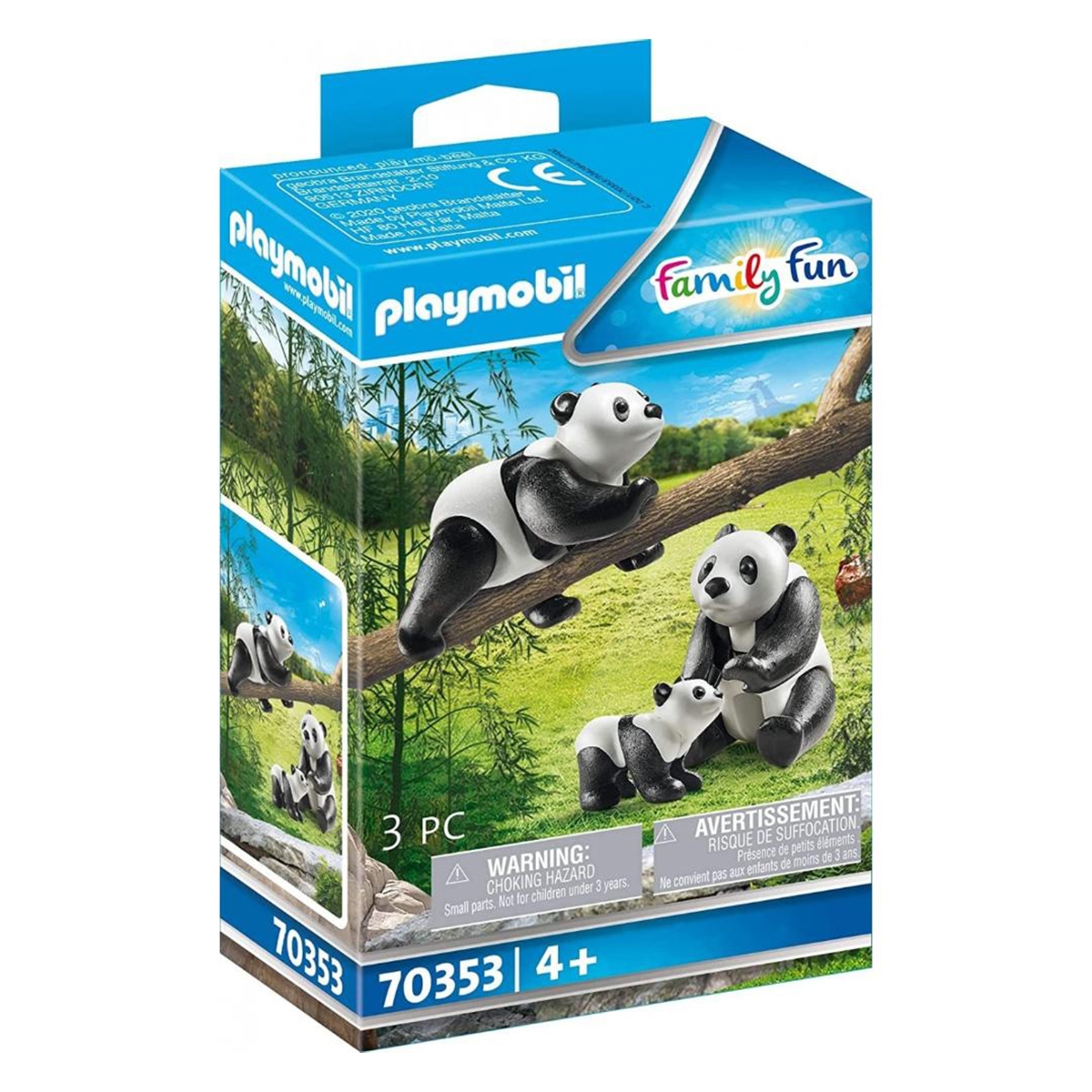 Playmobil Pandas with Cub Playset Unisex, 5-7 Years