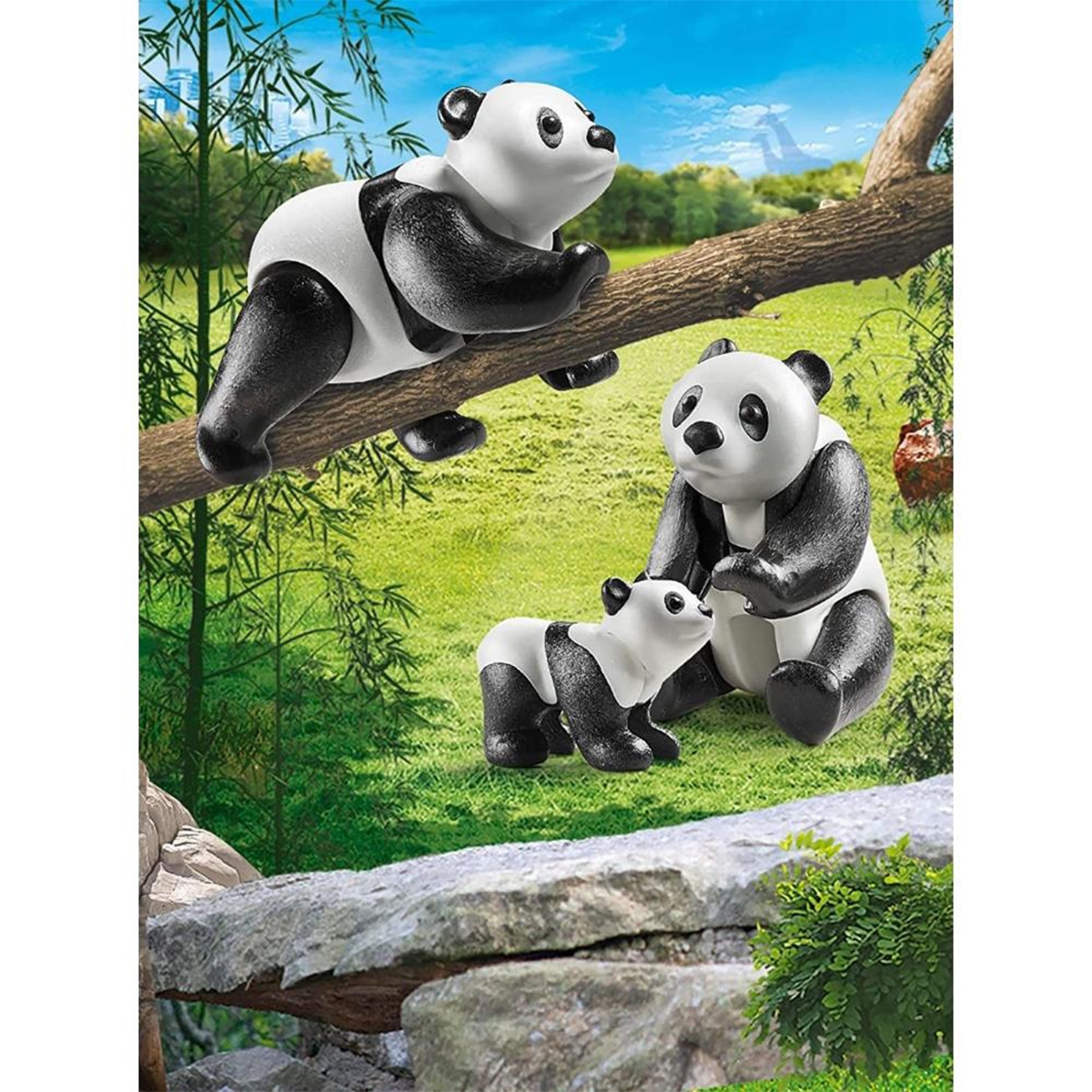 Playmobil Pandas with Cub Playset Unisex, 5-7 Years