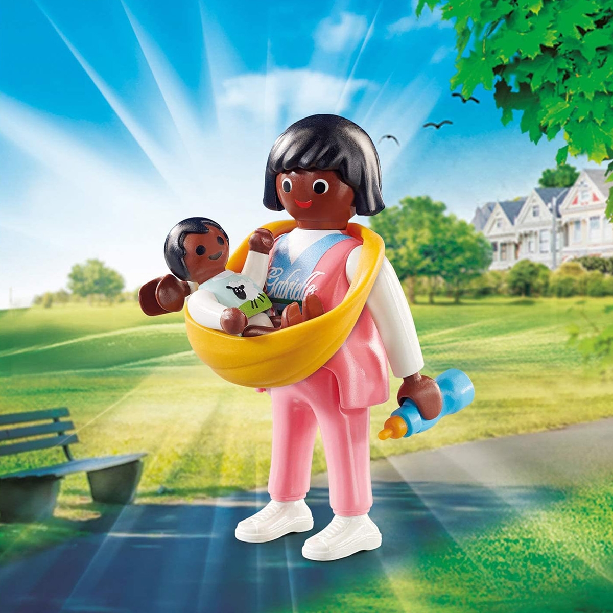 بلاي موبيل بلايمو فريندز أم مع حاملة طفل للجنسين، 5-7 سنوات