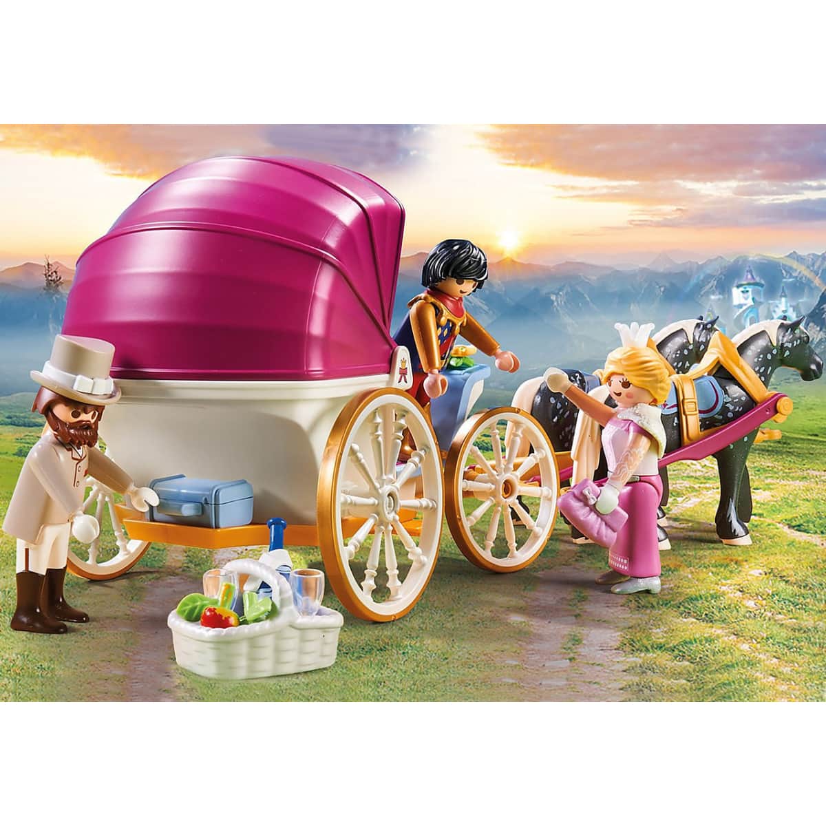 Playmobil Princess Horse-Drawn Carriage Playset Girls, 5-7 Years