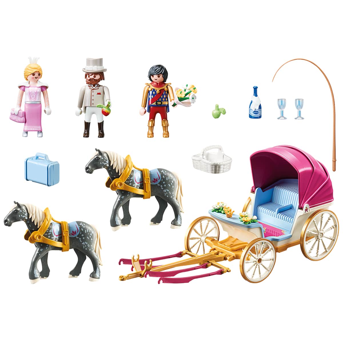 Playmobil Princess Horse-Drawn Carriage Playset Girls, 5-7 Years
