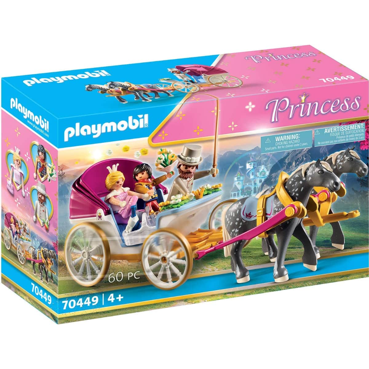 Playmobil Princess Horse-Drawn Carriage Playset Girls, 5-7 Years