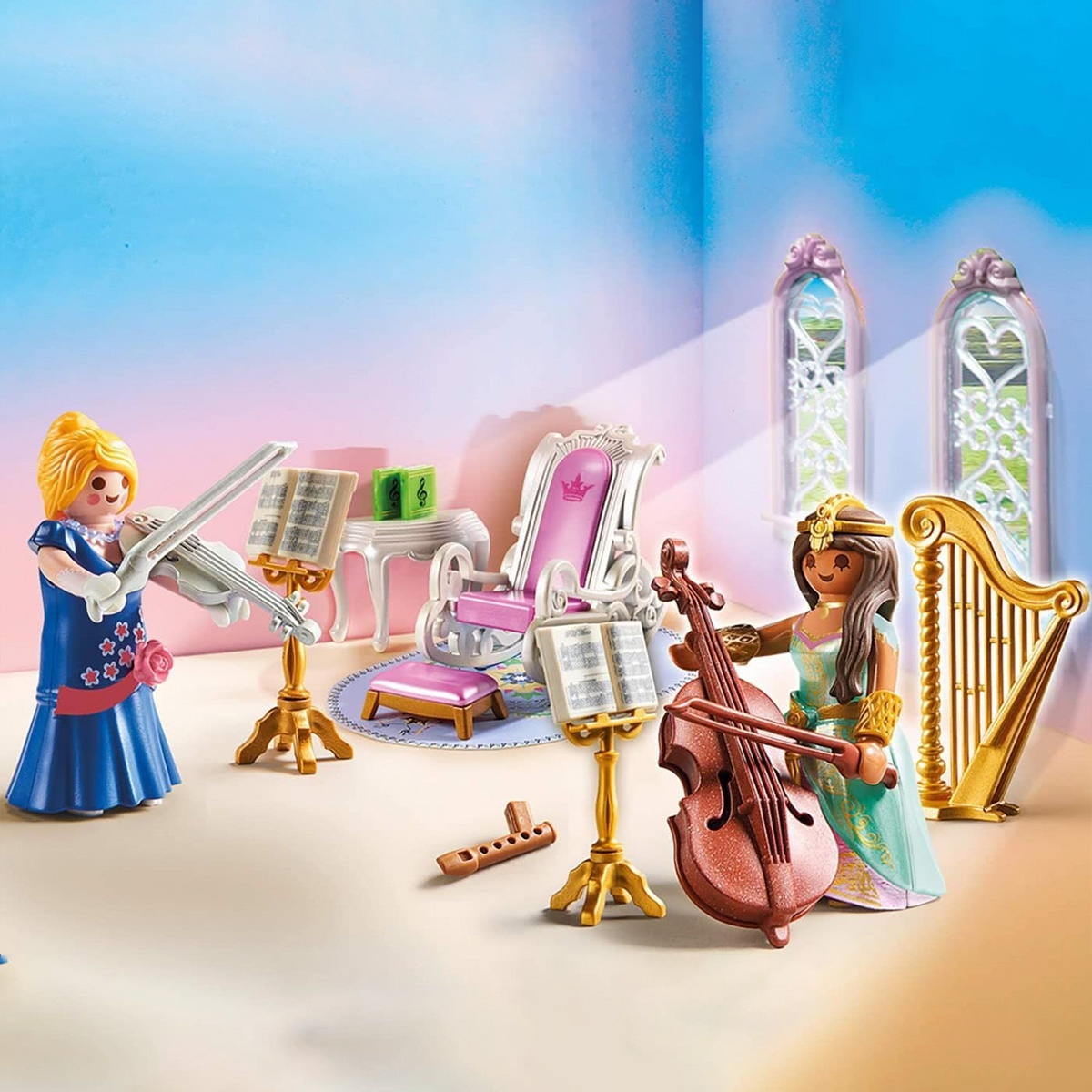 بلاي موبيل - غرفة الموسيقى للأميرات للبنات، 5-7 سنوات