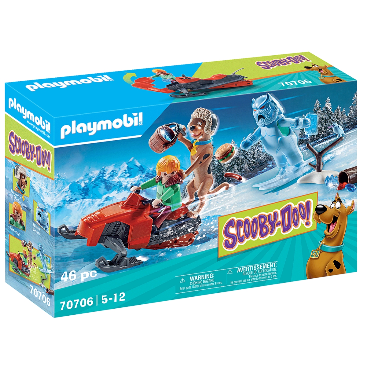 Playmobil Scooby-Doo! Adventure with Snow Ghost Playset Unisex, 5-7 Years