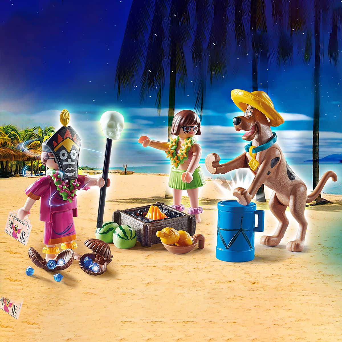 Playmobil Scooby-Doo! Adventure with Witch Doctor Playset Unisex, 5-7 Years