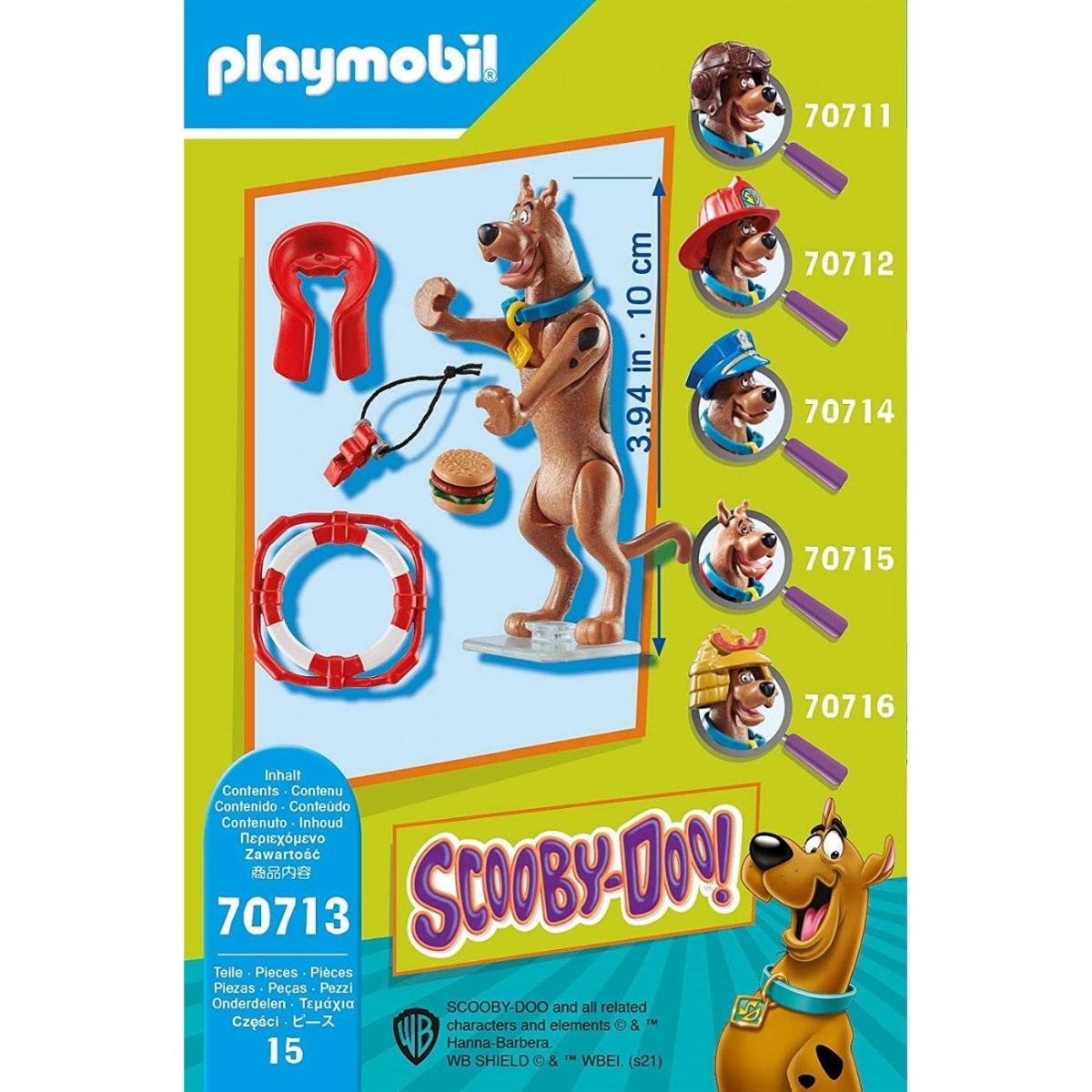 Playmobil Scooby-Doo Collectible Lifeguard Figure Playset Playset Unisex, 5-7 Years
