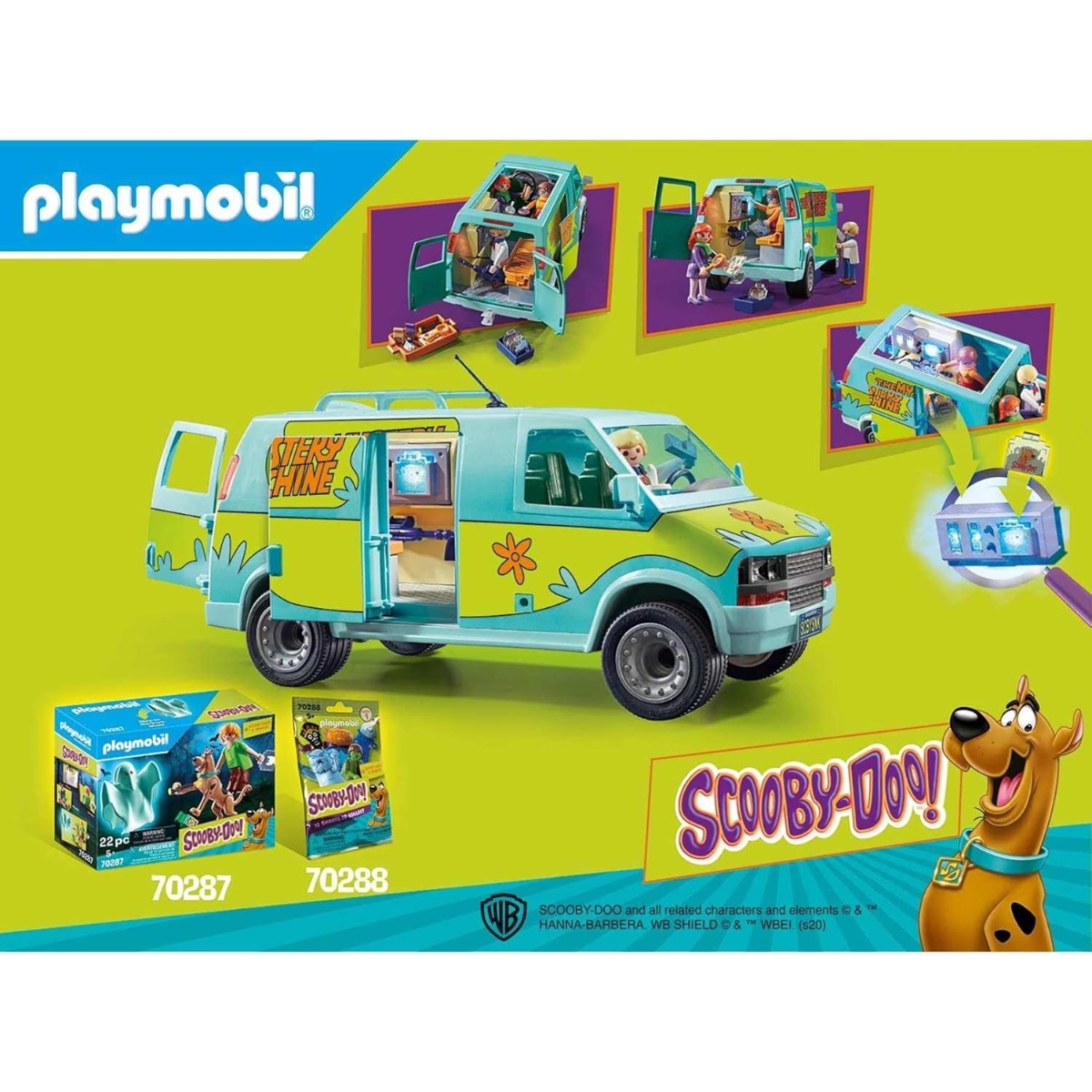 Playmobil Scooby-Doo! Mystery Machine Playset Unisex, 5-7 Years