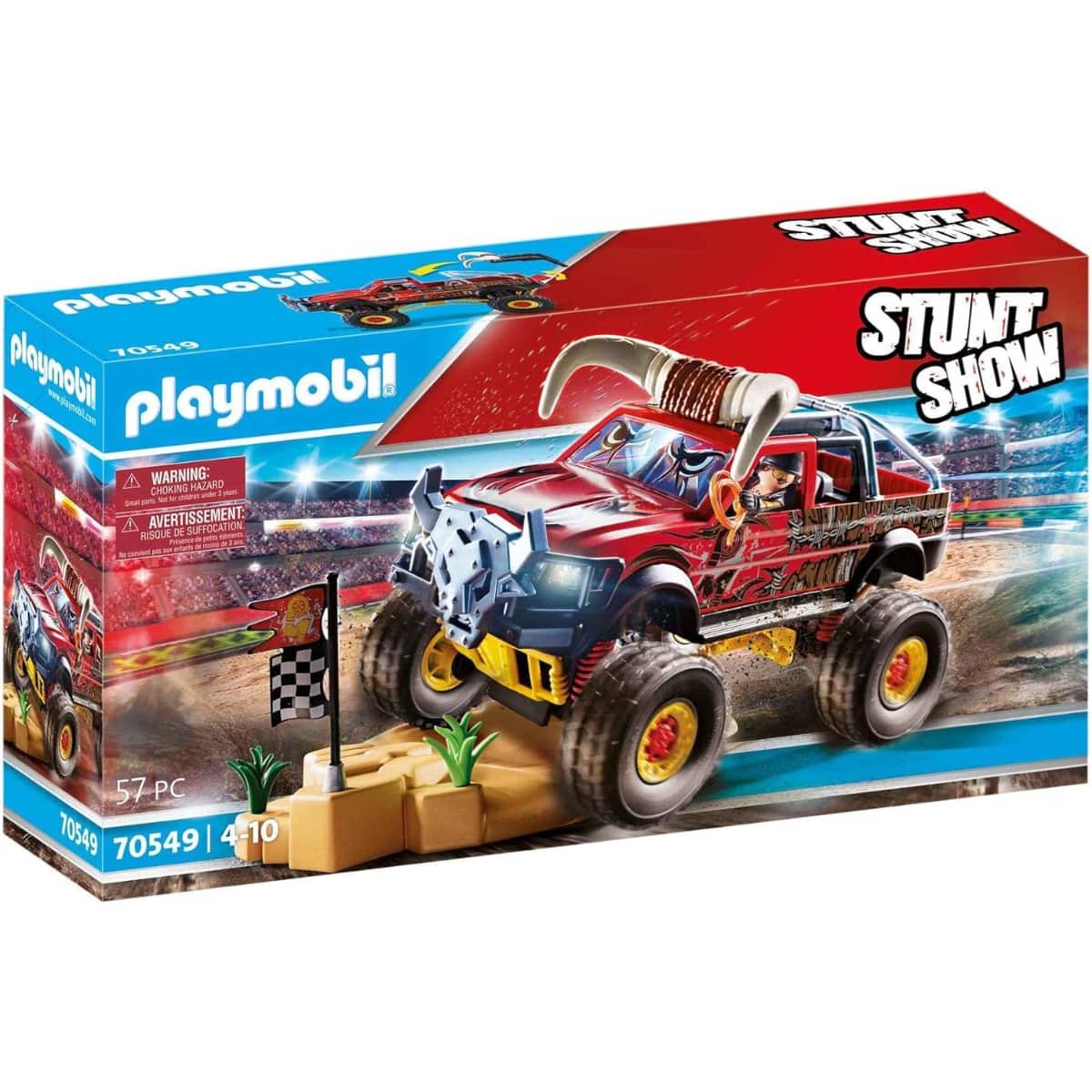 Playmobil Stunt Show Bull Monster Truck Playset Unisex, 5-7 Years