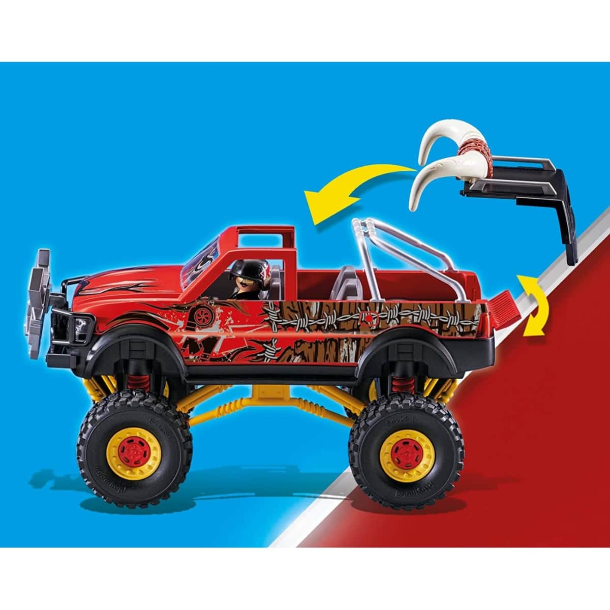 Playmobil Stunt Show Bull Monster Truck Playset Unisex, 5-7 Years