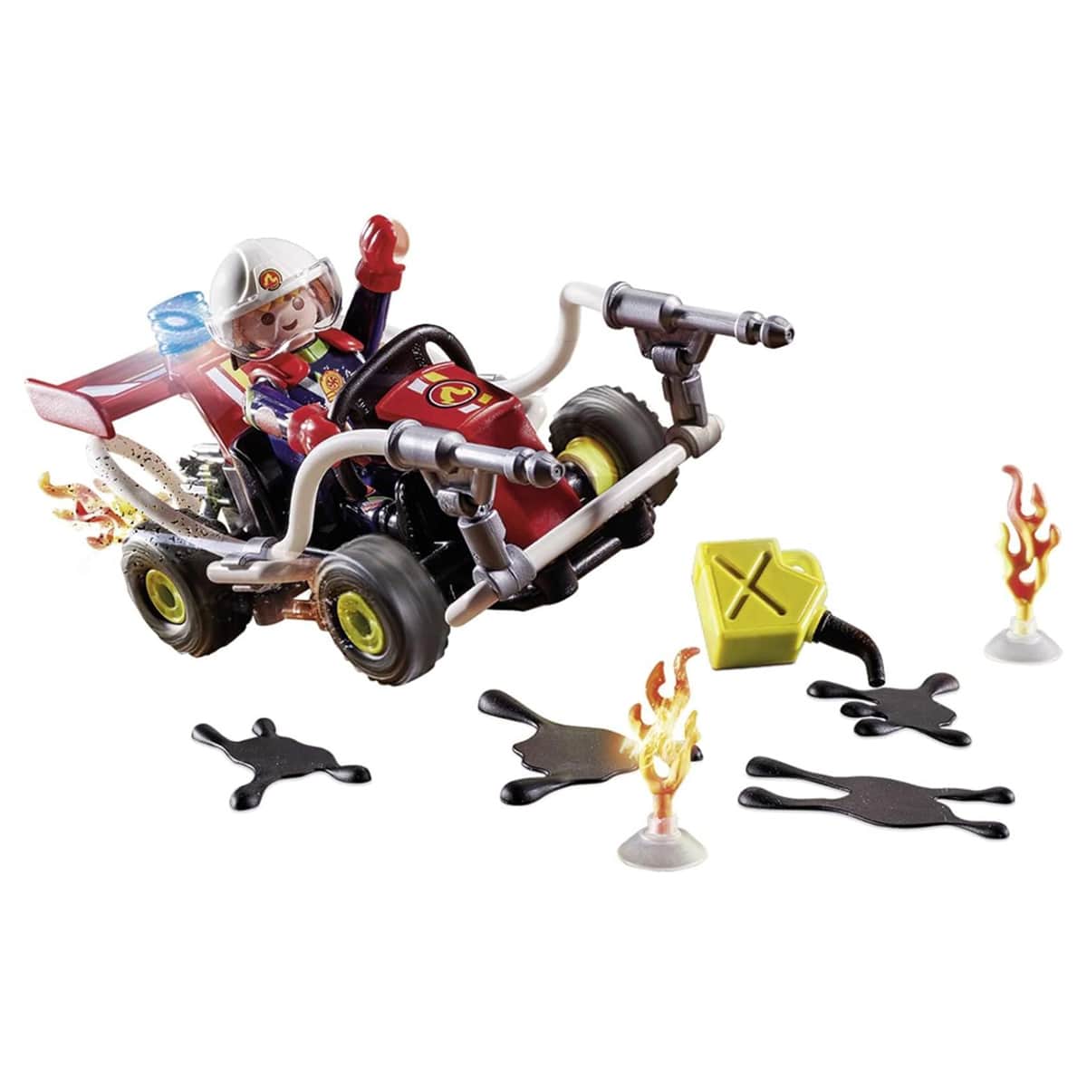 Playmobil Stunt Show Fire Quad Playset Unisex, 5-7 Years