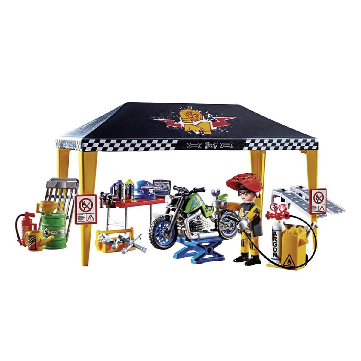 Playmobil Stunt Show Service Tent Playset Unisex, 5-7 Years