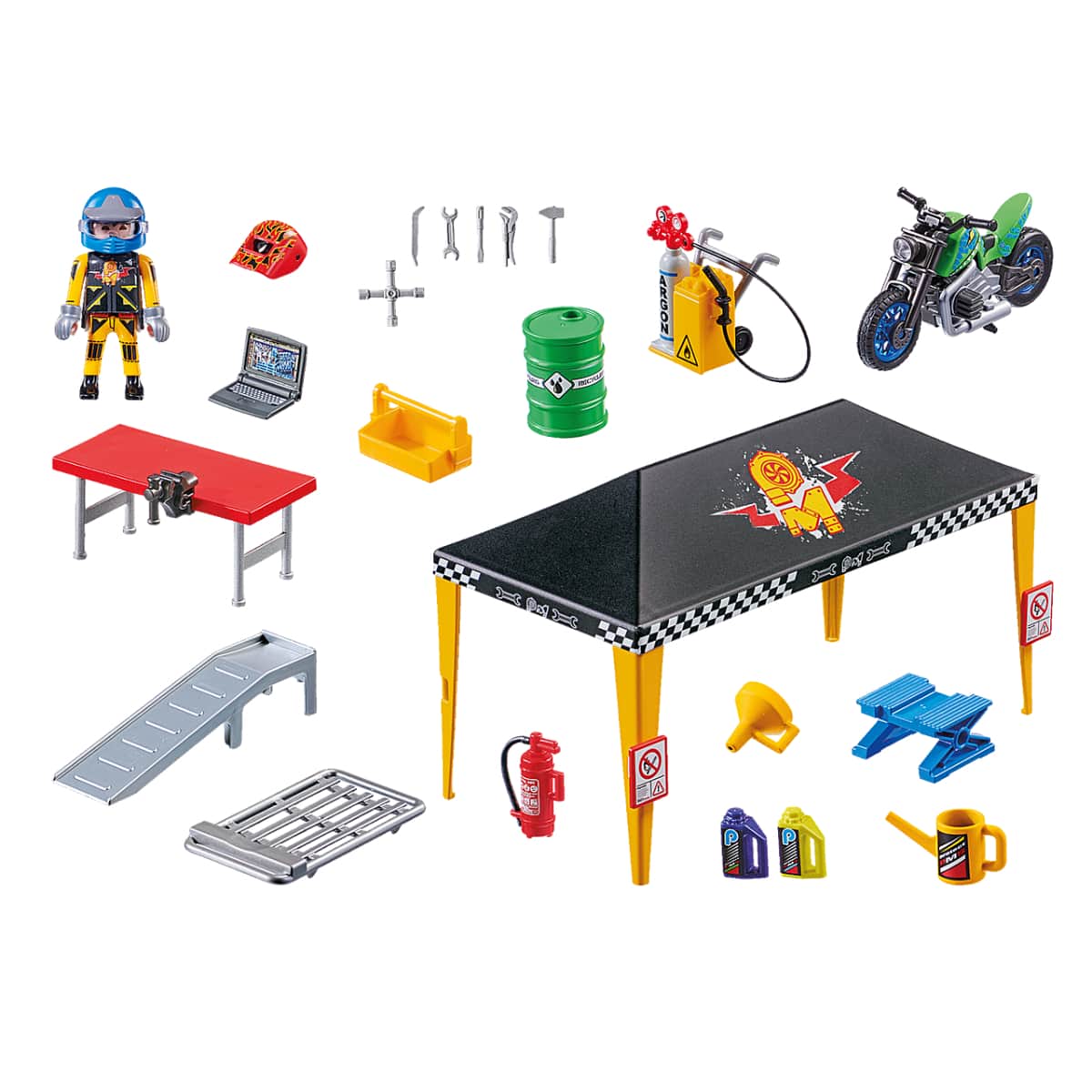 Playmobil Stunt Show Service Tent Playset Unisex, 5-7 Years