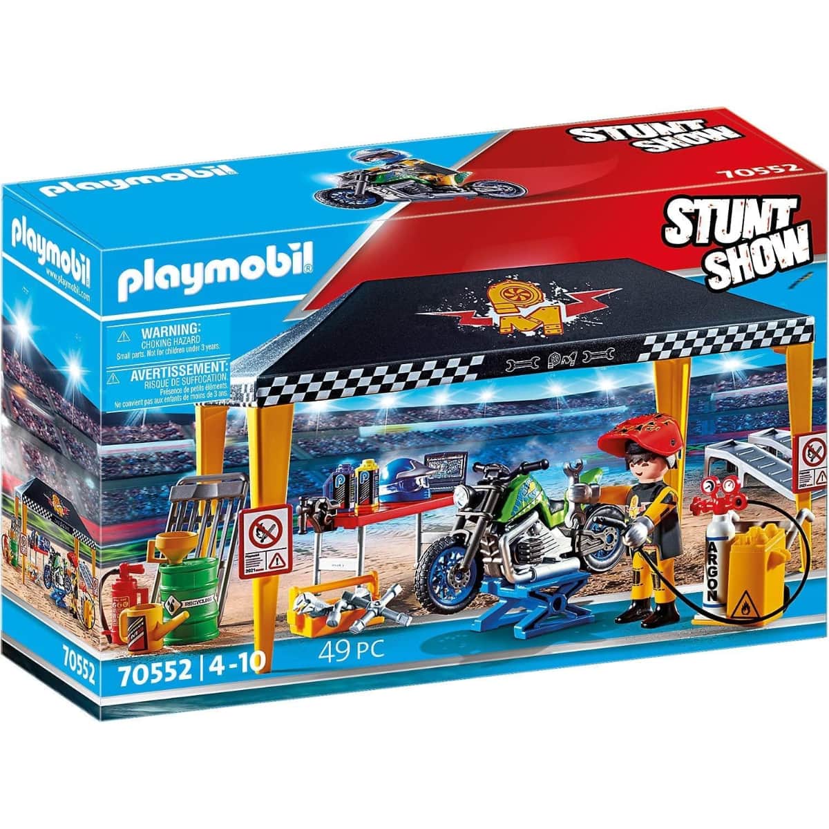 Playmobil Stunt Show Service Tent Playset Unisex, 5-7 Years
