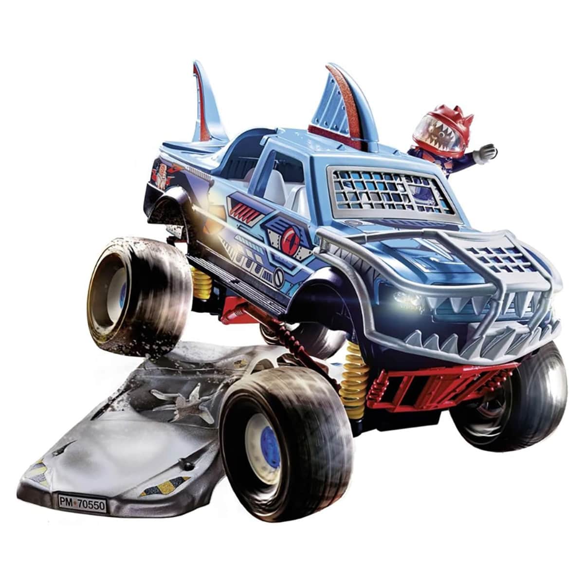 Playmobil Stunt Show Shark Monster Truck Playset Unisex, 5-7 Years