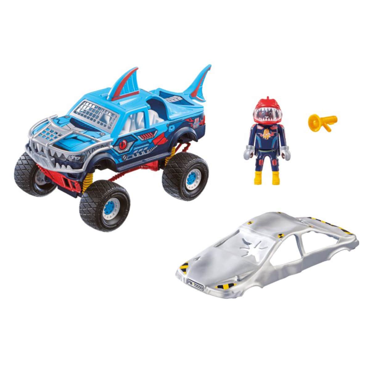 Playmobil Stunt Show Shark Monster Truck Playset Unisex, 5-7 Years