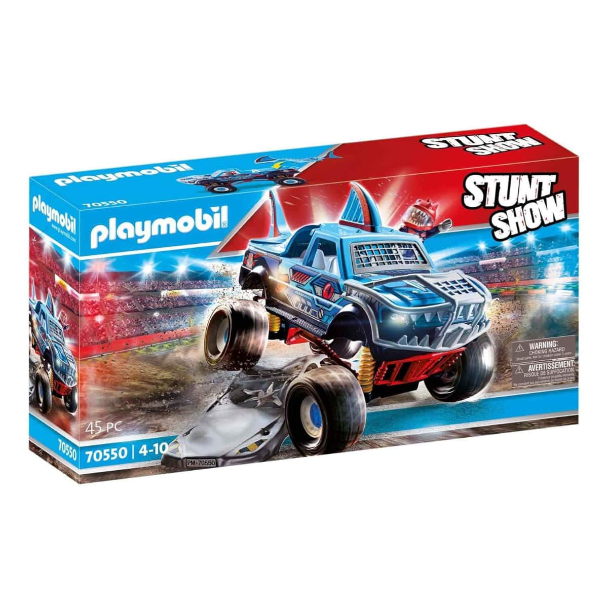 Playmobil Stunt Show Shark Monster Truck Playset Unisex, 5-7 Years