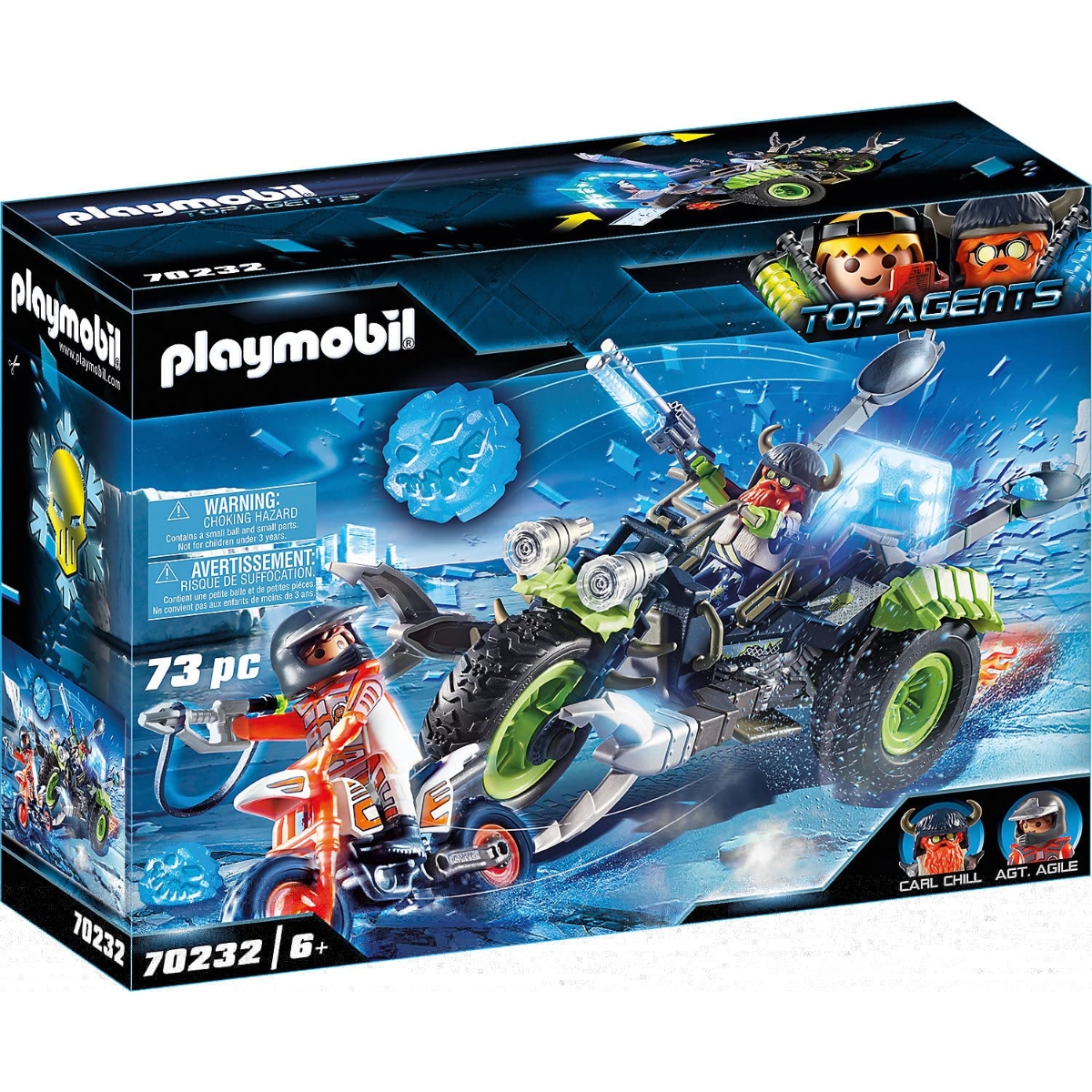 Playmobil Top Agents Arctic Rebels Ice Trike Playset Unisex, 5-7 Years