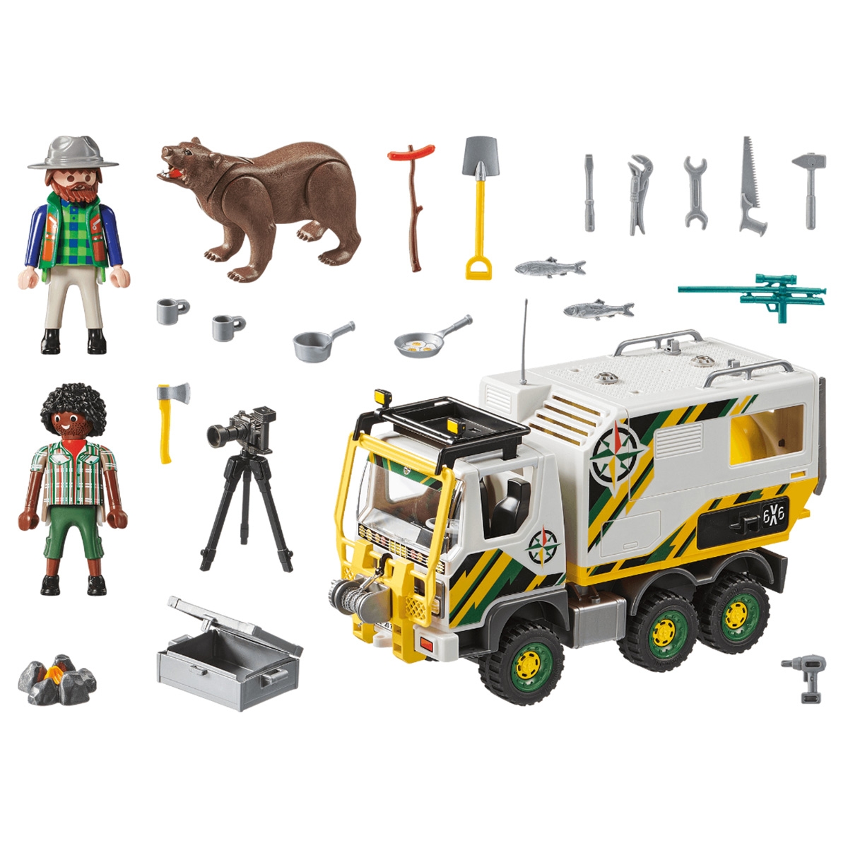 بلاي موبيل مجموعة شاحنة استكشاف الحياة البرية للجنسين، 5-7 سنوات
