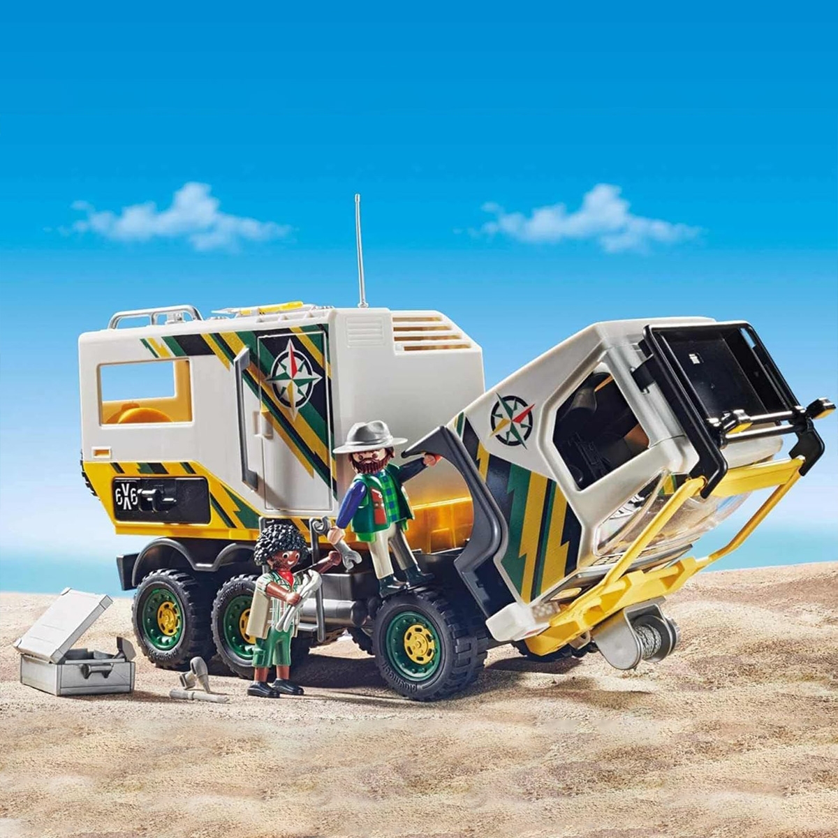 بلاي موبيل مجموعة شاحنة استكشاف الحياة البرية للجنسين، 5-7 سنوات