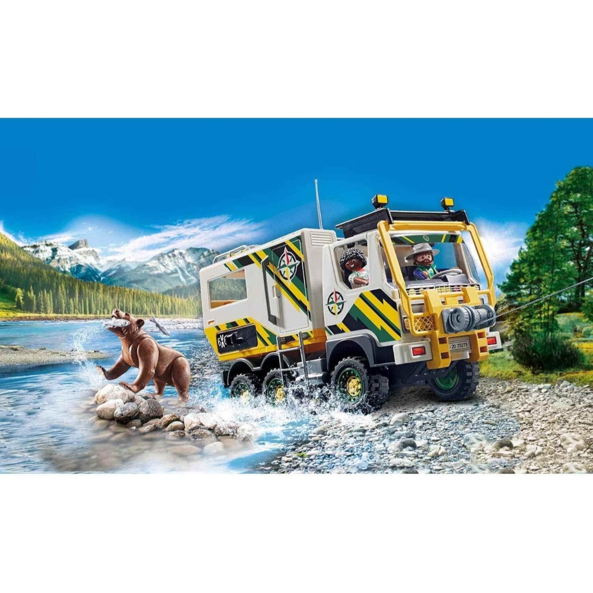 بلاي موبيل مجموعة شاحنة استكشاف الحياة البرية للجنسين، 5-7 سنوات