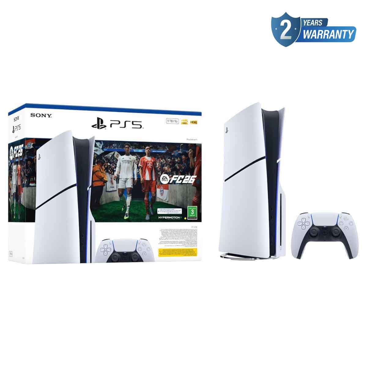 Sony PS5 Blu-ray Disc 1TB with EA Sports FC26 (KSA Version) Bundle