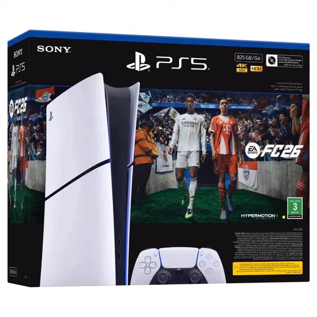 Sony PS5 Digital Edition 825 GB & FC26 (KSA Version) with DualSense Alpine Green Controller Bundle