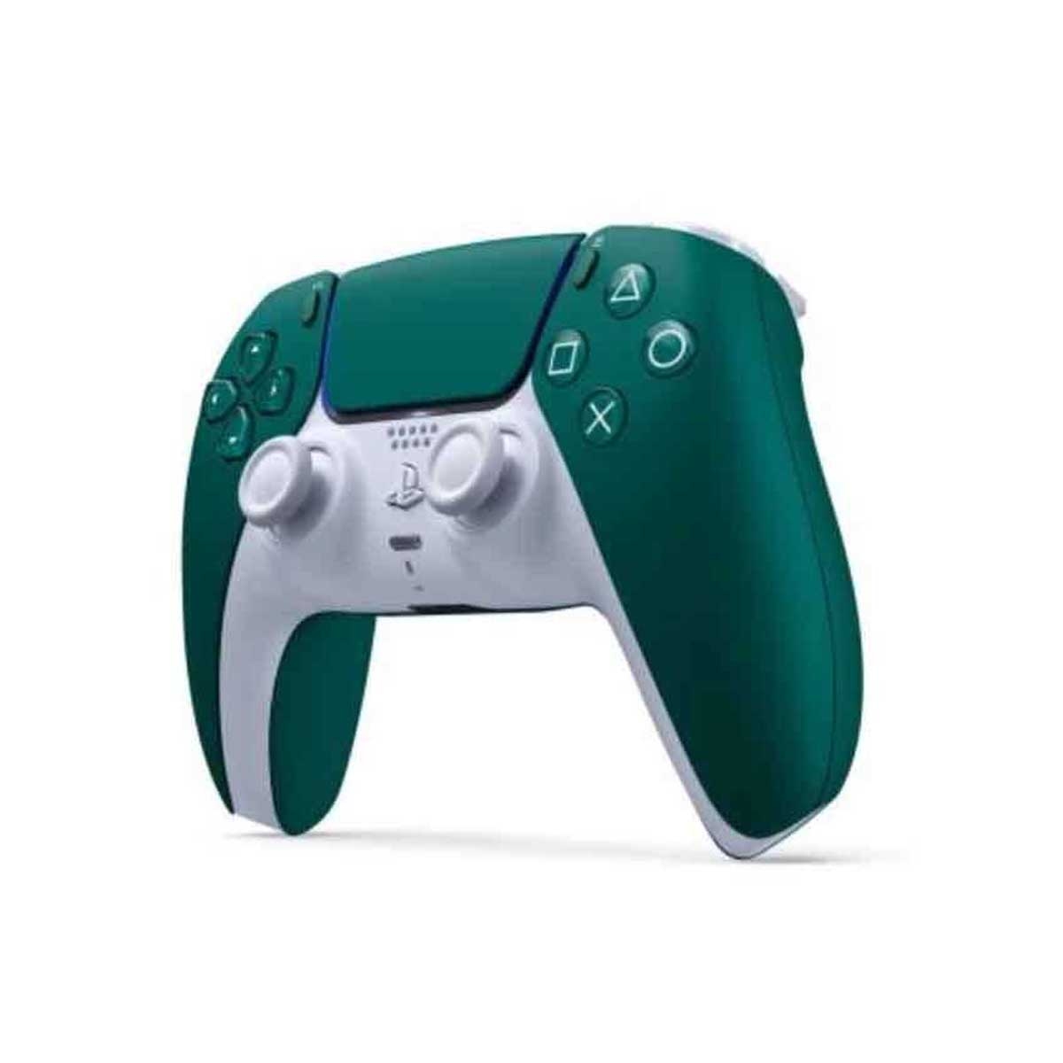 سوني بلايستيشن 5 الإصدار الرقمي سعة 825 جيجابايت و إف سي 26 (نسخة السعودية) مع حزمة وحدة تحكم دوال سينس ألباين غرين