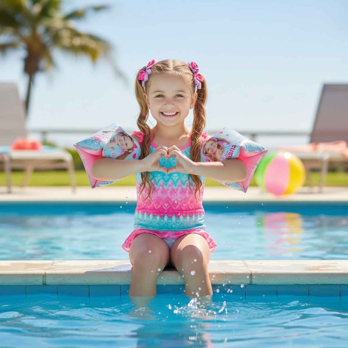 بوكت ووتش لوف ديانا عوامات للذراع للبنات، 3-4 سنوات