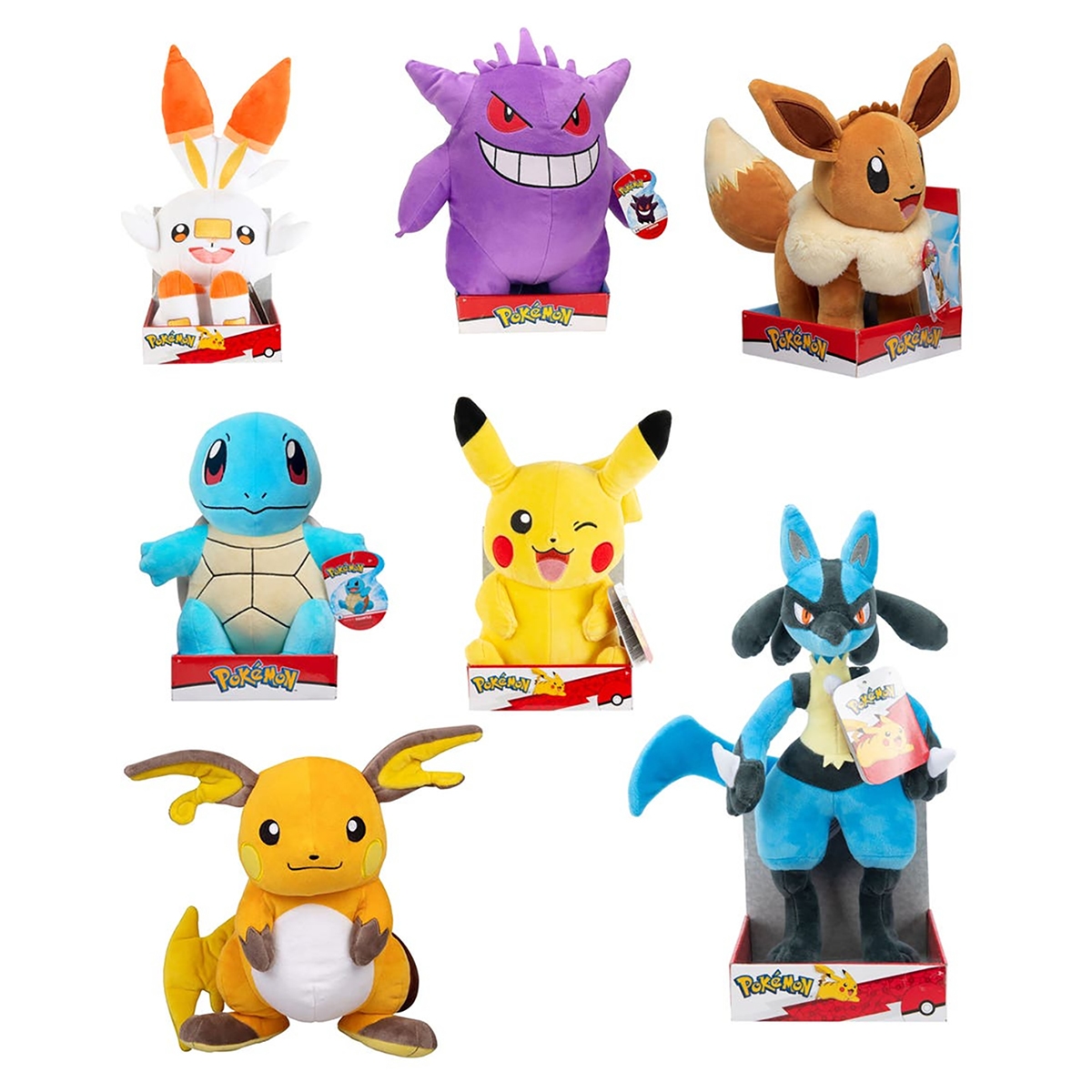 بوكيمون دمية محشوة منوعة 12 إنش للجنسين، 3-4 سنوات