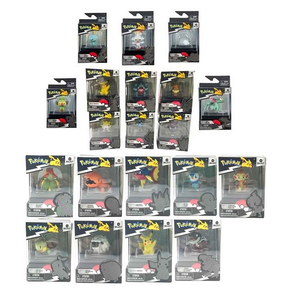 بوكيمون شخصية أكشن معركة منوعة 2 إنش للجنسين، عمر 5-7 سنوات