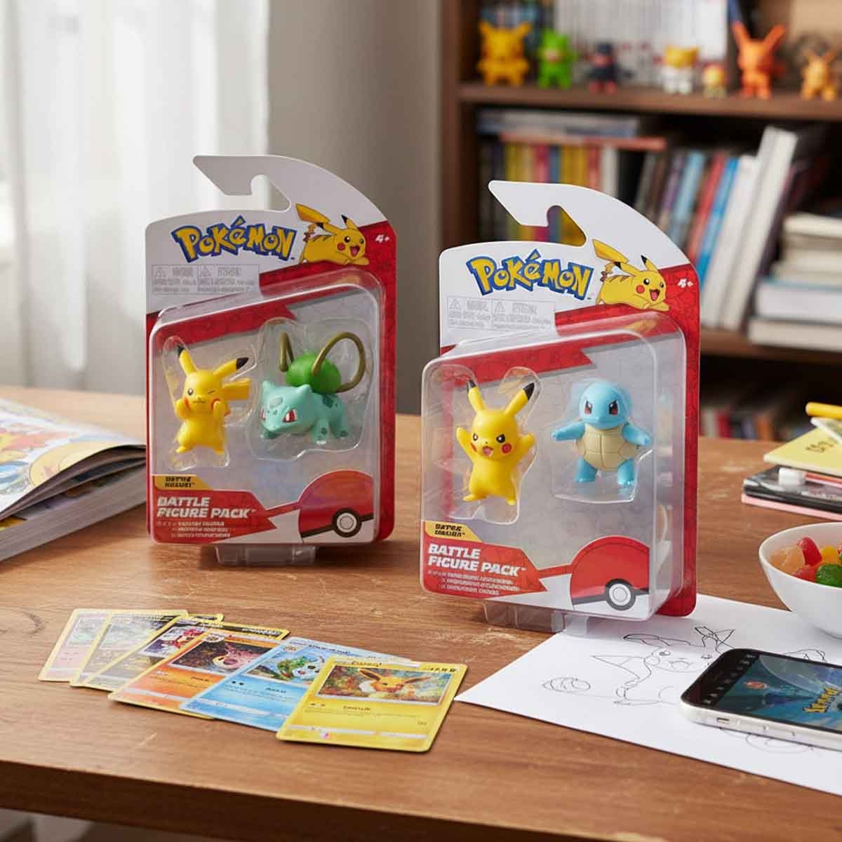 بوكيمون 2 فيغر معركة منوعة للجنسين، 5-7 سنوات