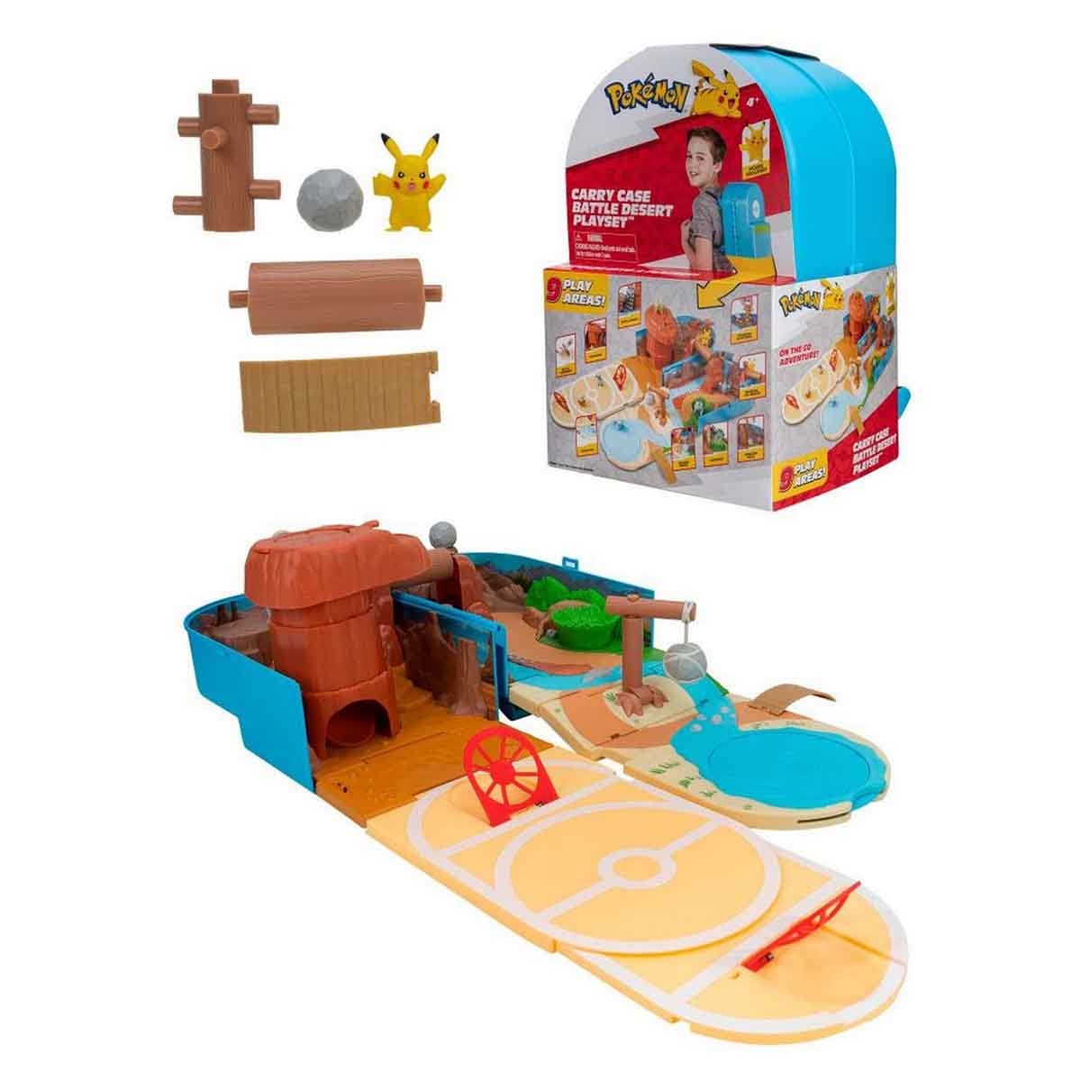بوكيمون مجموعة معركة صحراء مع حقيبة حمل للأولاد، عمر 5-7 سنوات