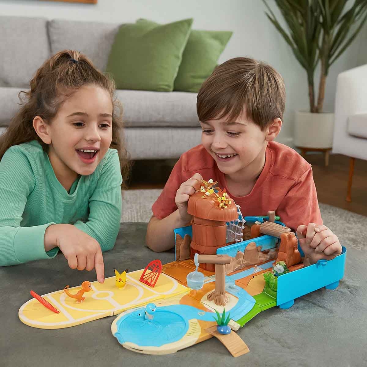 بوكيمون مجموعة معركة صحراء مع حقيبة حمل للأولاد، عمر 5-7 سنوات