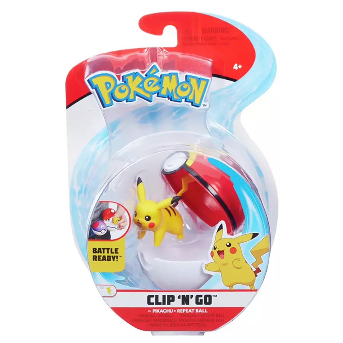 Pokemon Clip 'N' Go Assorted Battle Figure Poké Ball Unisex, 3-4 Years