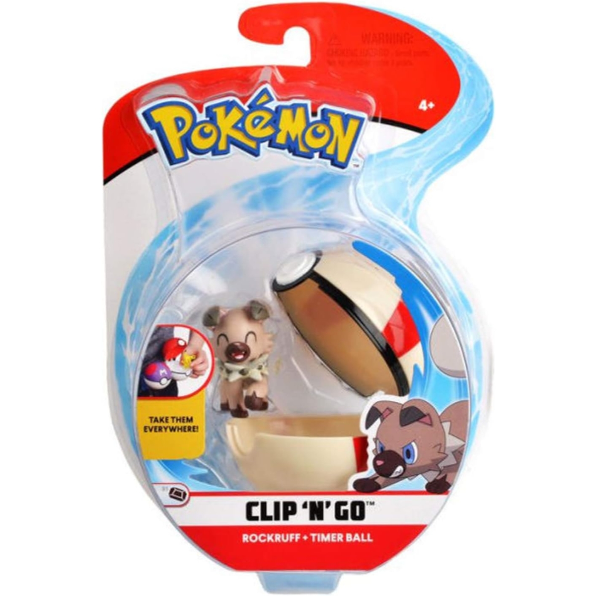 Pokemon Clip 'N' Go Assorted Battle Figure Poké Ball Unisex, 3-4 Years