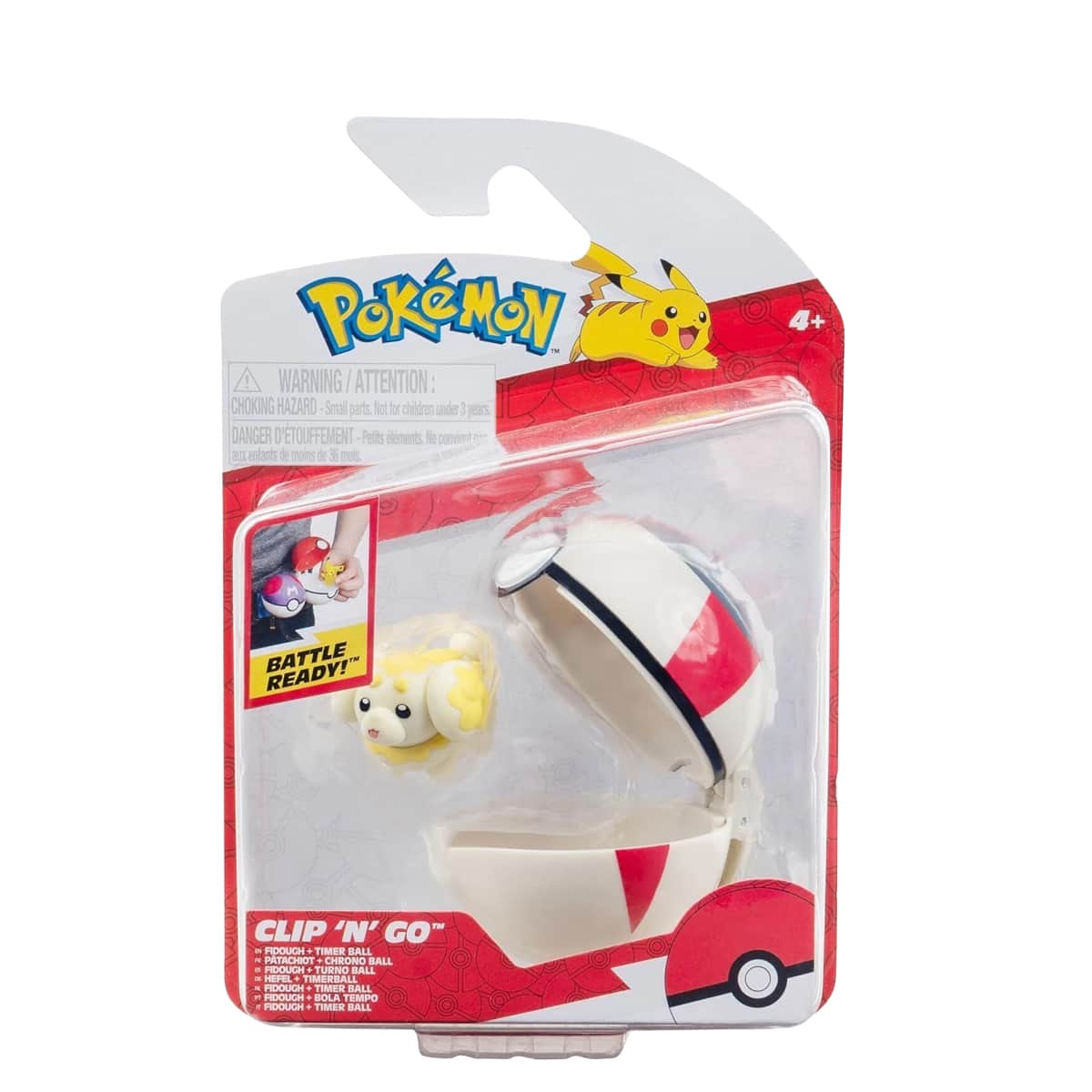 Pokemon Clip 'N' Go Assorted Battle Figure Poké Ball Unisex, 3-4 Years