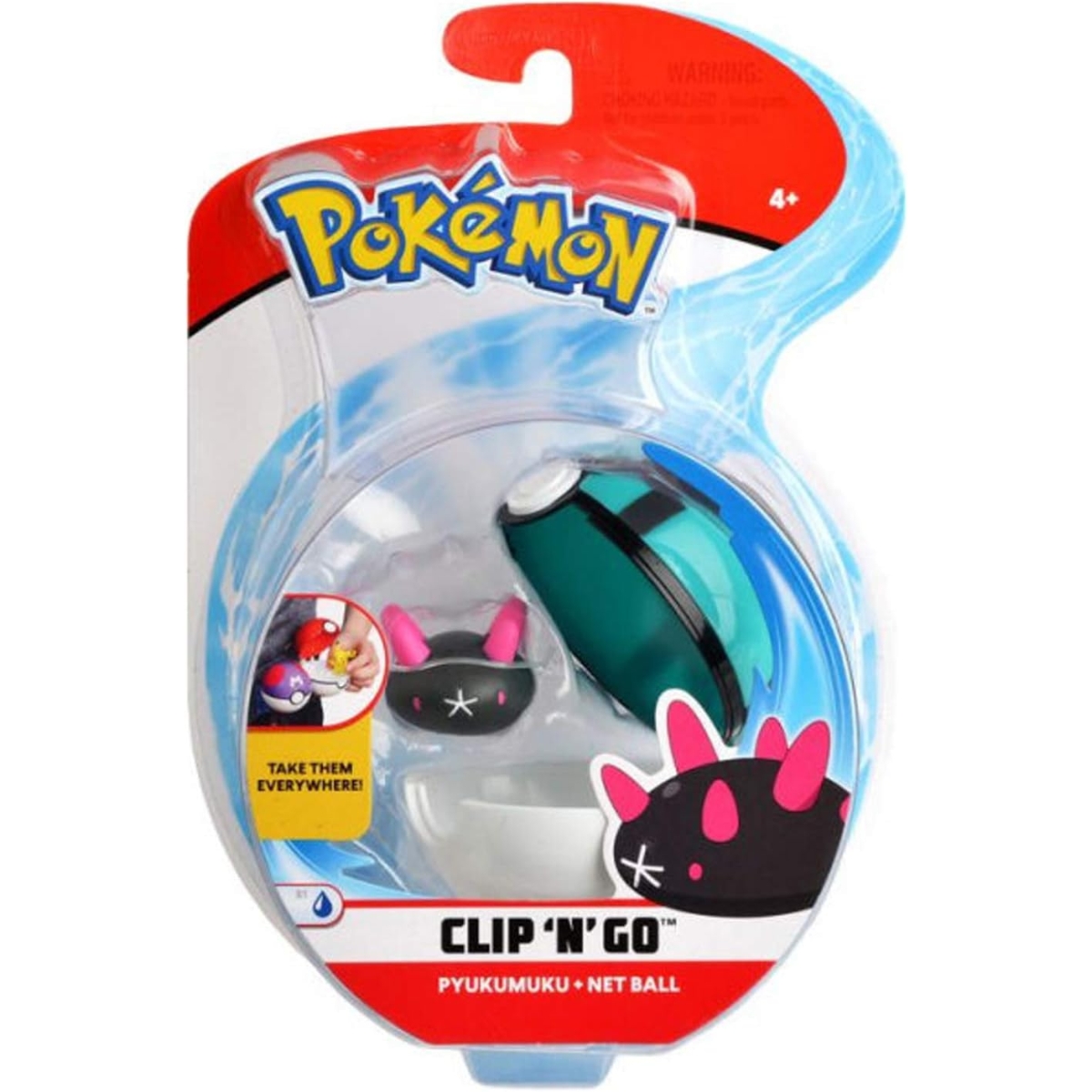 Pokemon Clip 'N' Go Assorted Battle Figure Poké Ball Unisex, 3-4 Years