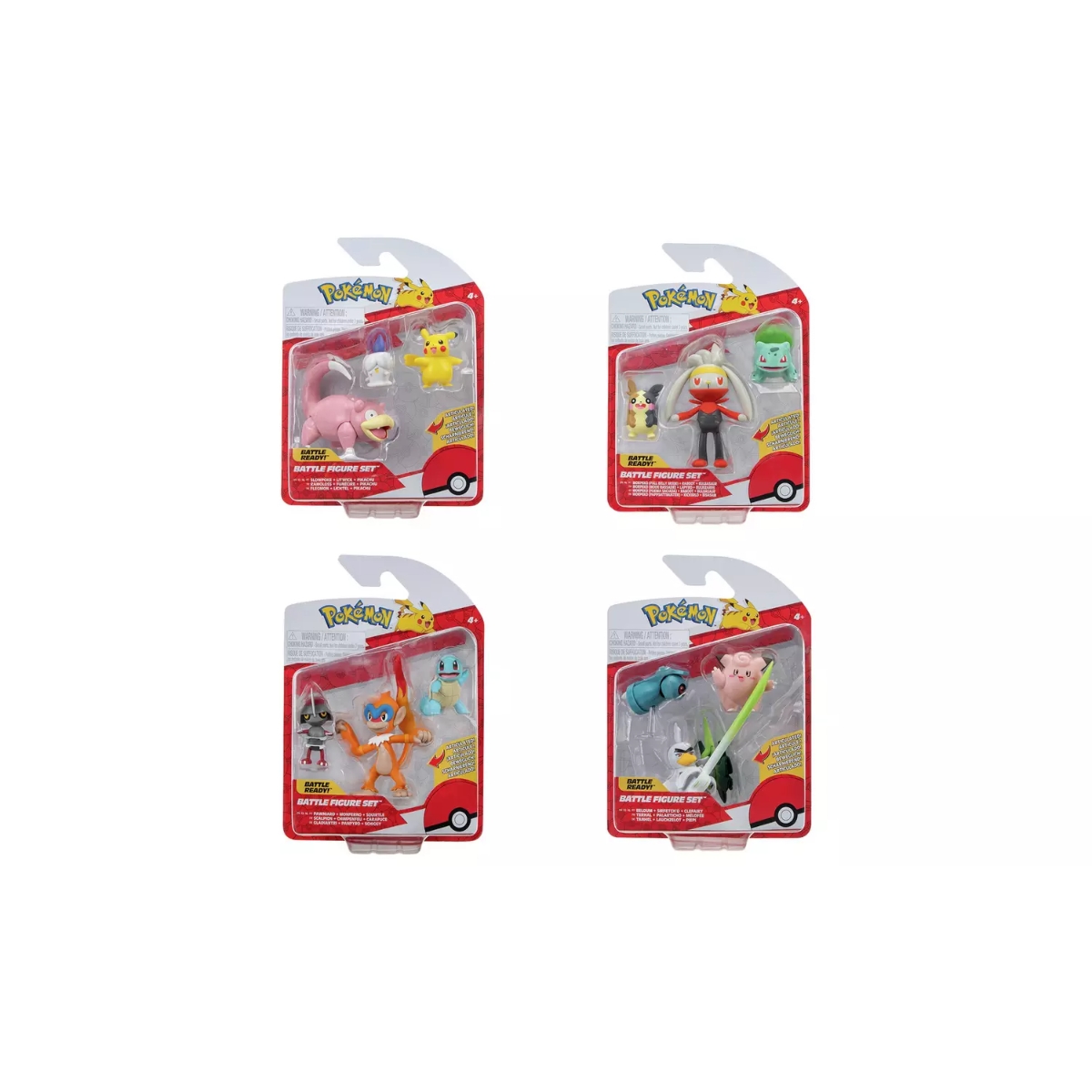 بوكيمون كولكشن مجموعة مجسمات قتال منوعة للجنسين، 3-4 سنوات