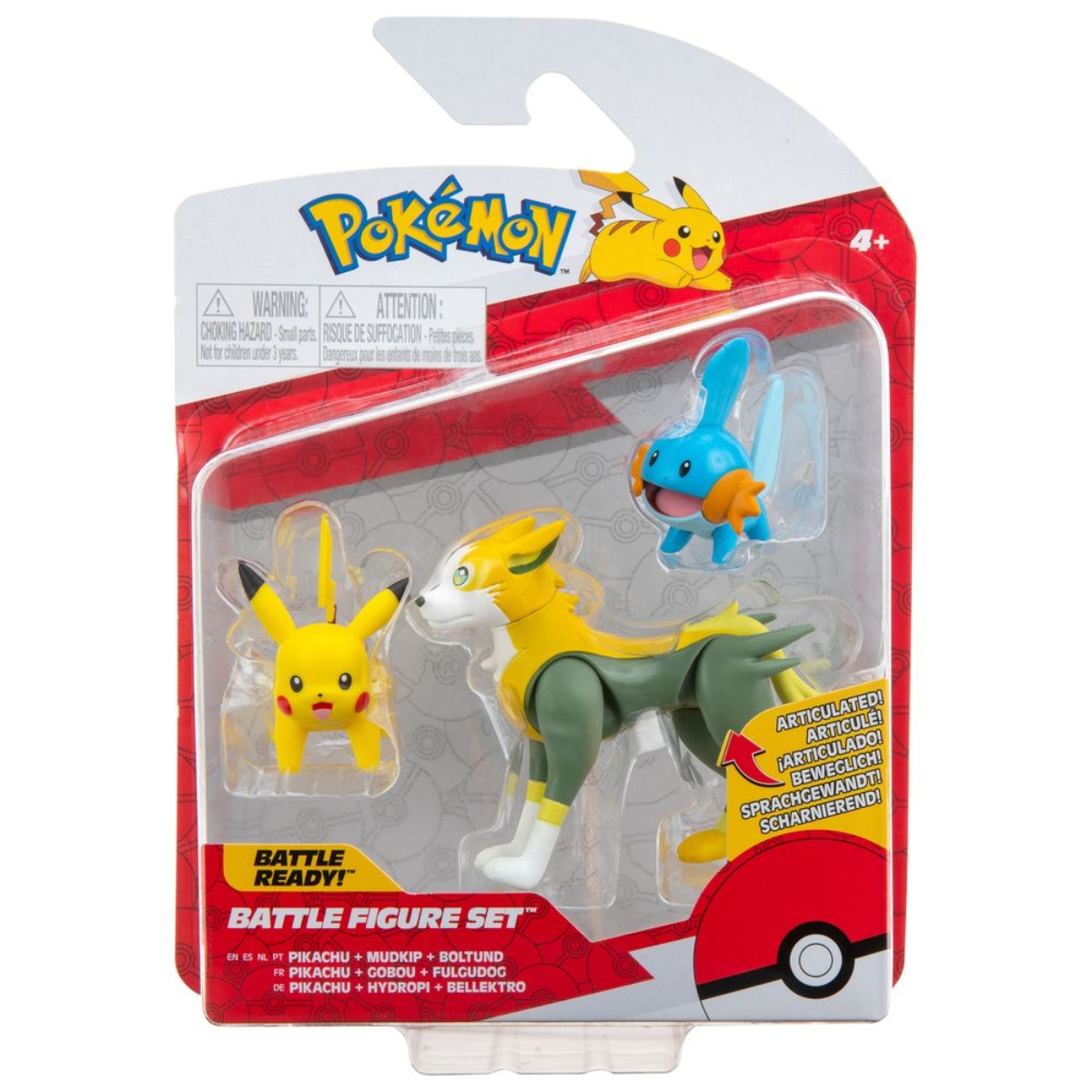 بوكيمون كولكشن مجموعة مجسمات قتال منوعة للجنسين، 3-4 سنوات