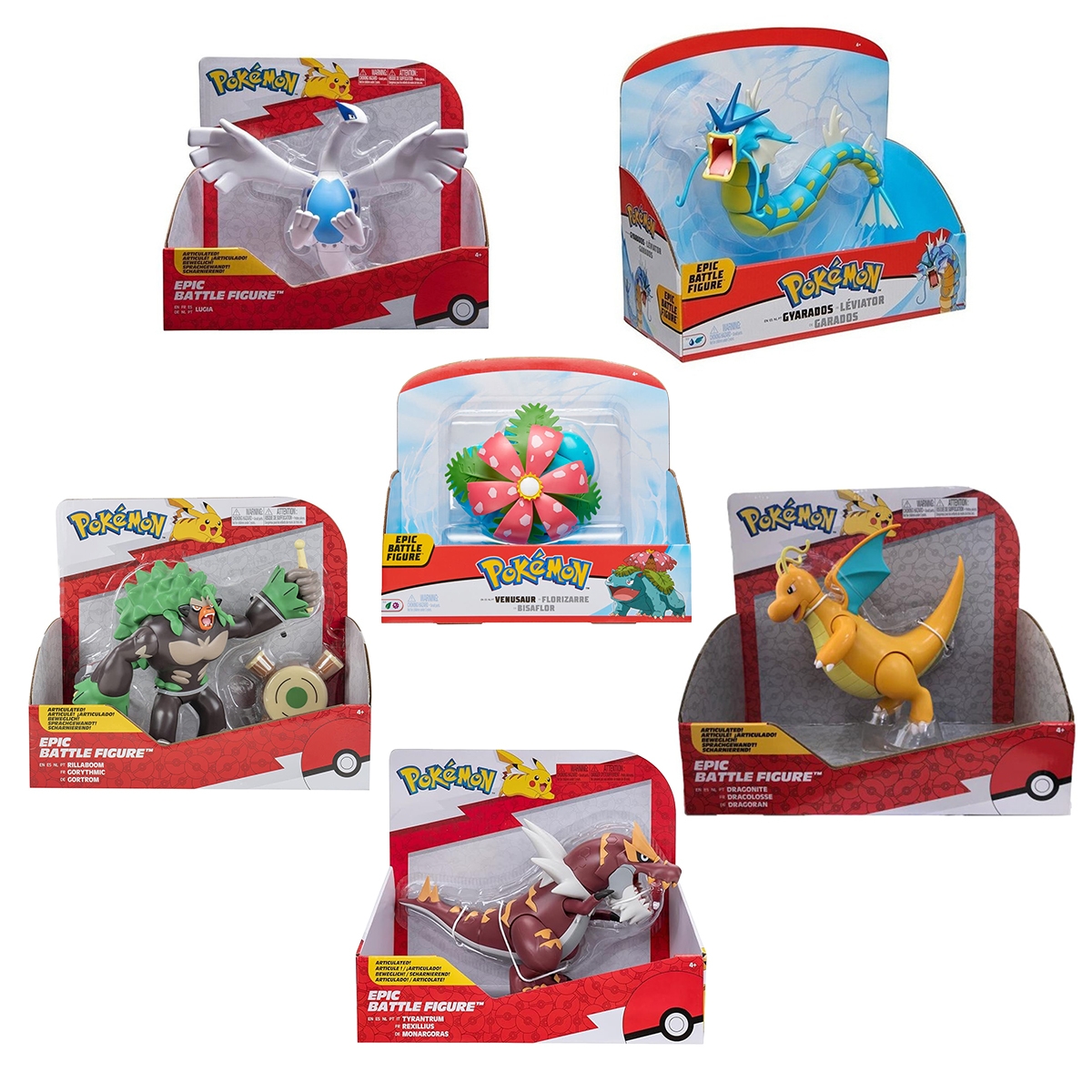 Pokemon Collection Assorted Epic Battle Figure Set Unisex, 3-4 Years