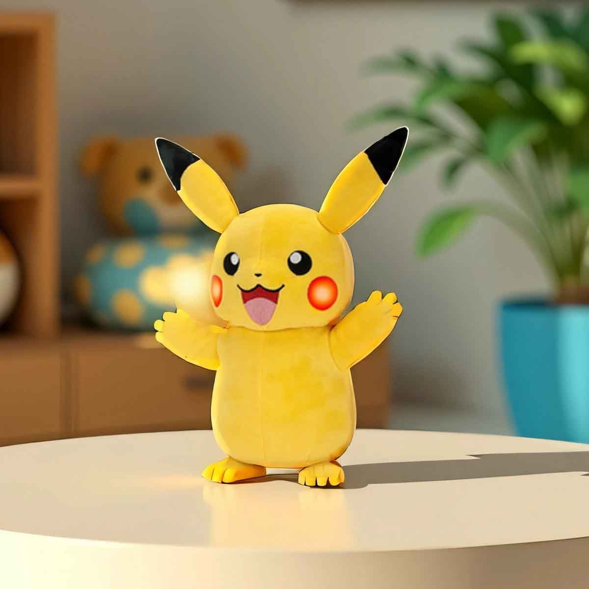 بوكيمون دمية بيكاتشو محشوة ديلوكس مع ميزة خاصة 11 إنش للجنسين، عمر 5-7 سنوات