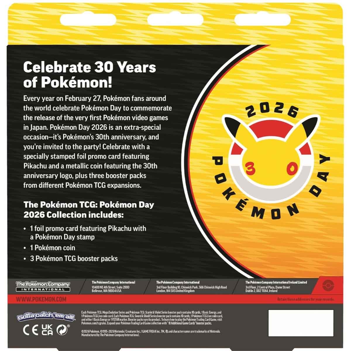 بوكيمون مجموعة يناير الخاصة لعبة بطاقات التداول للجنسين، 5-7 سنوات