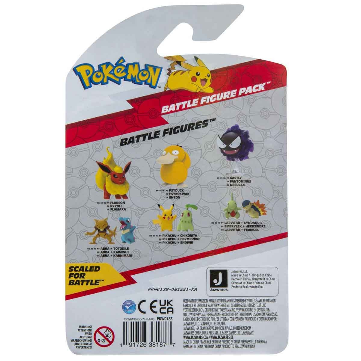 Pokemon Oshawott and Applin Battle Action Figure Set Unisex, 5-7 Years, Pack of 2