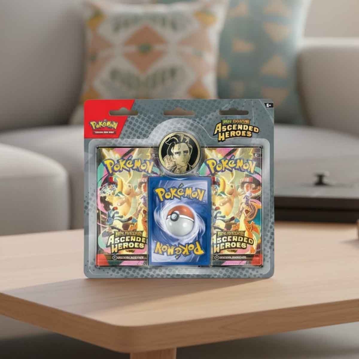 بوكيمون حزمة المدرب الربع الأول عبوة بليستر متنوعة من قطعتين لعبة بطاقات التداول للجنسين، 5-7 سنوات