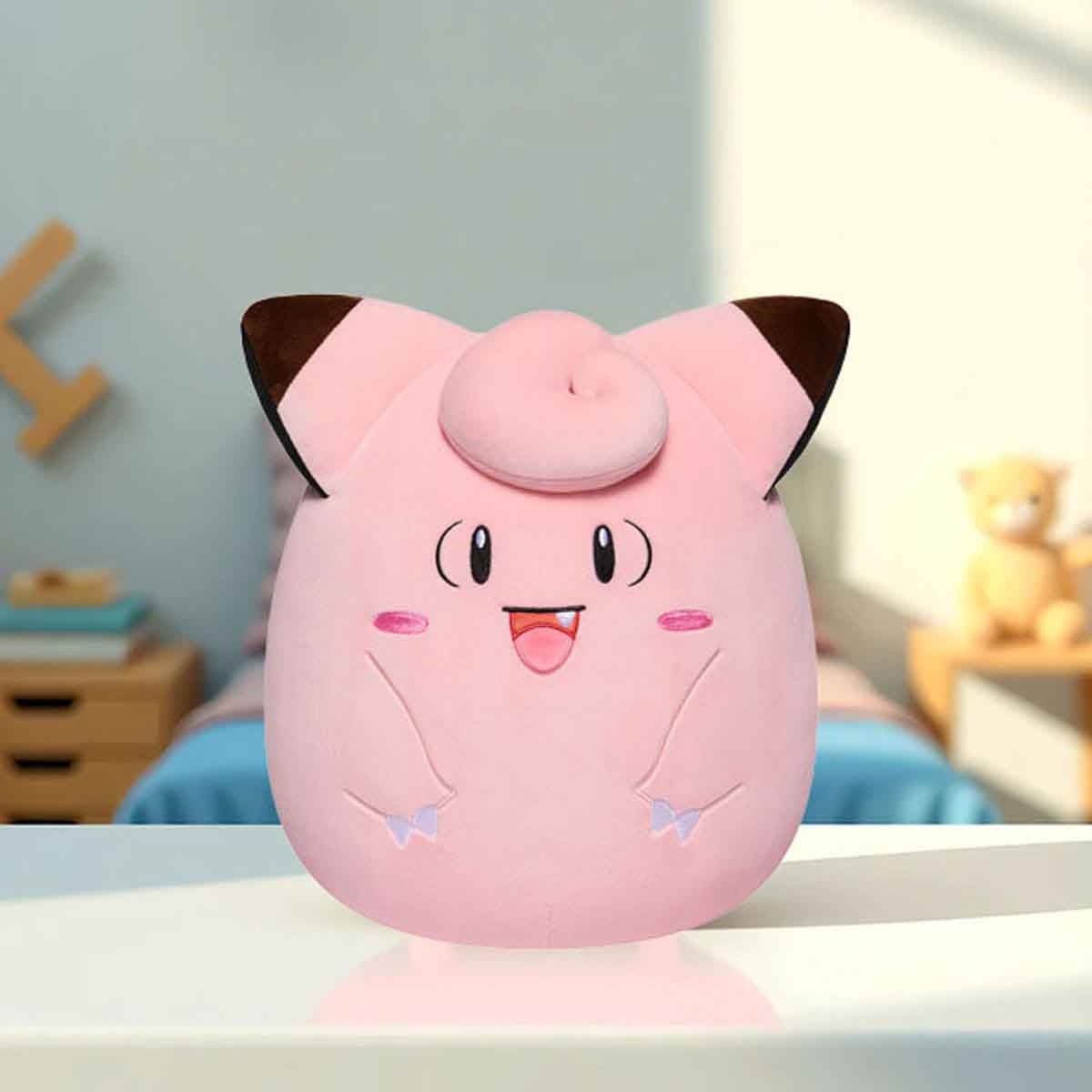 بوكيمون سكويشمالو كليفيري دمية محشوة 10 إنش للجنسين، عمر 3-4 سنوات