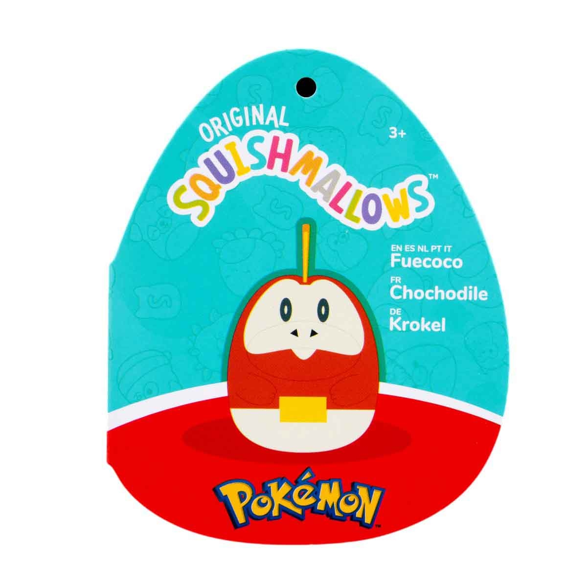 Pokemon 10" Squishmallow Fuecoco Plush Toy Unisex, 3-4 Years