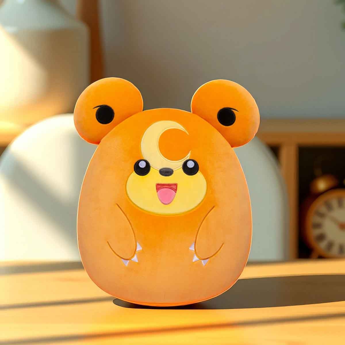 Pokemon 10" Squishmallow Teddiursa Plush Toy Unisex, 3-4 Years