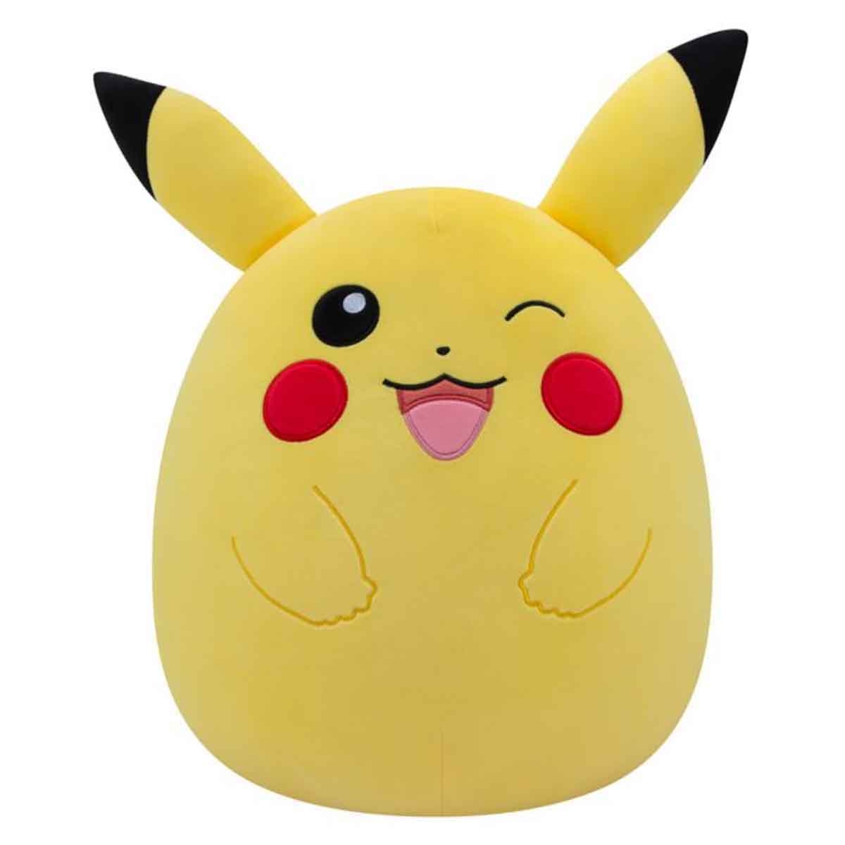 Pokemon 14" Squishmallow Winking Pikachu Plush Toy Unisex, 3-4 Years