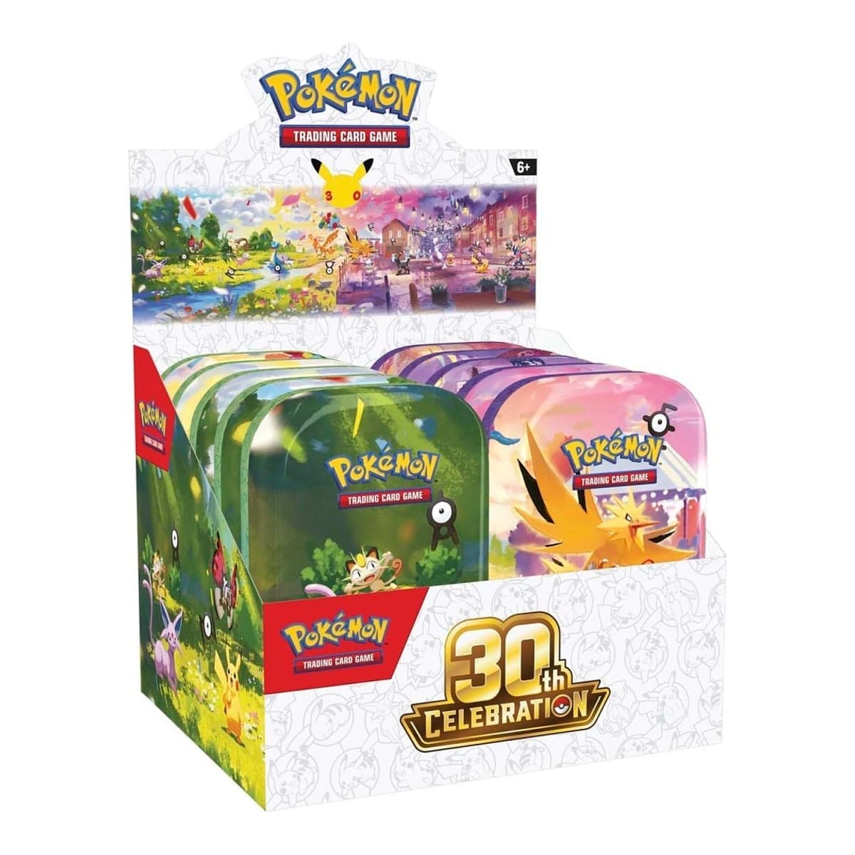 Pokemon TCG 30th Celebration Assorted Ex Tin Unisex, 6-8 Years